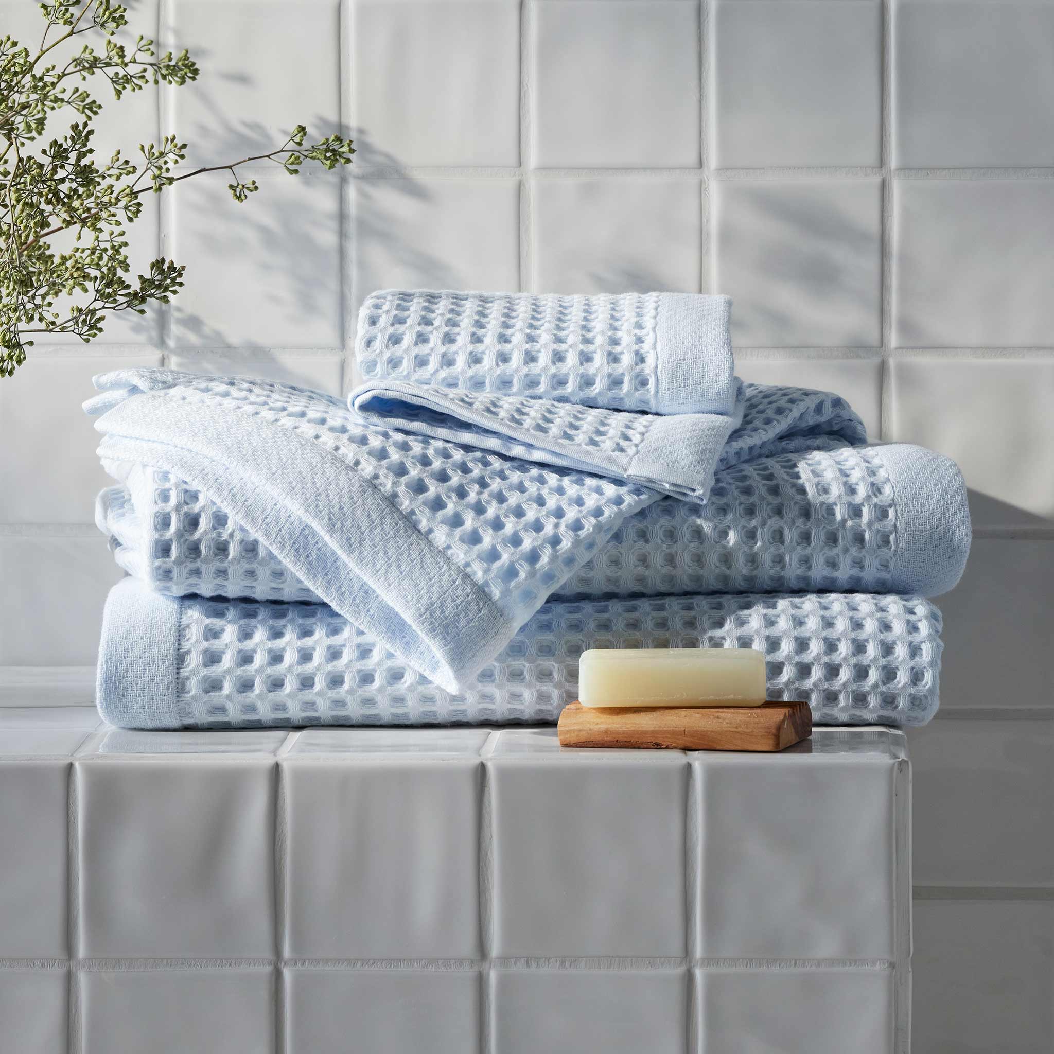 Dreamweave Waffle Bath Towels Set of 2 P1