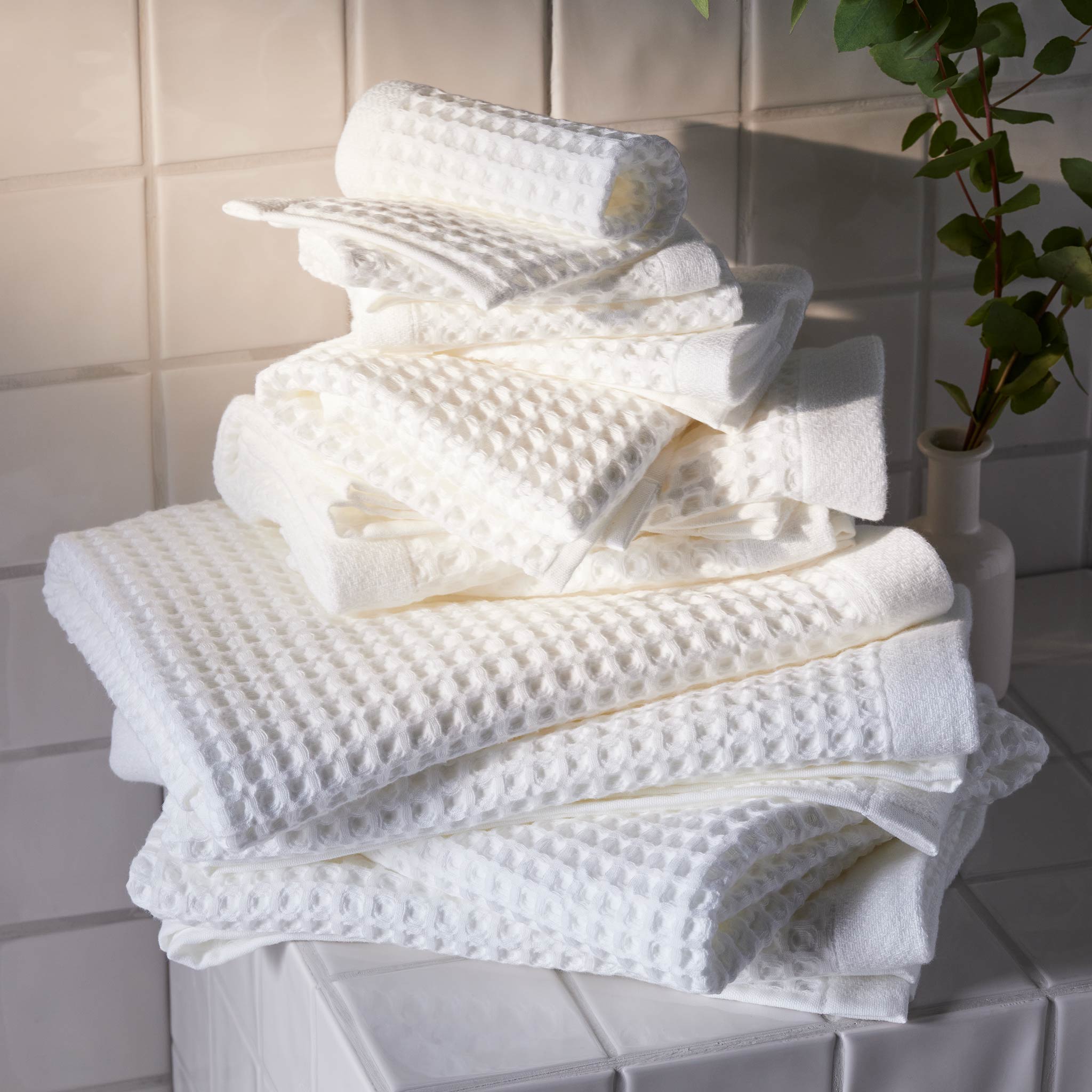 Dreamweave Waffle Bath Towels Set of 2 P1