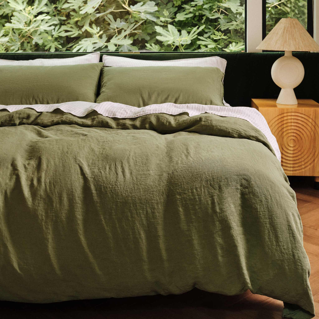 Washed European Linen Duvet Set C7