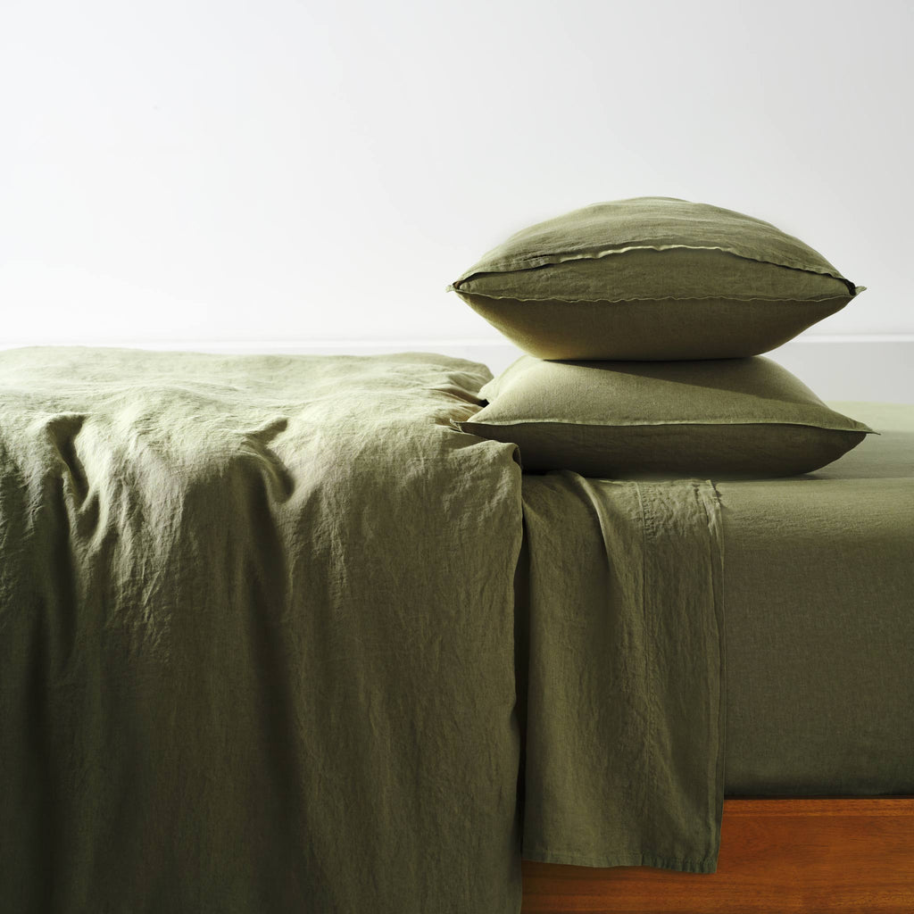 Washed European Linen Core Sheet Set S9