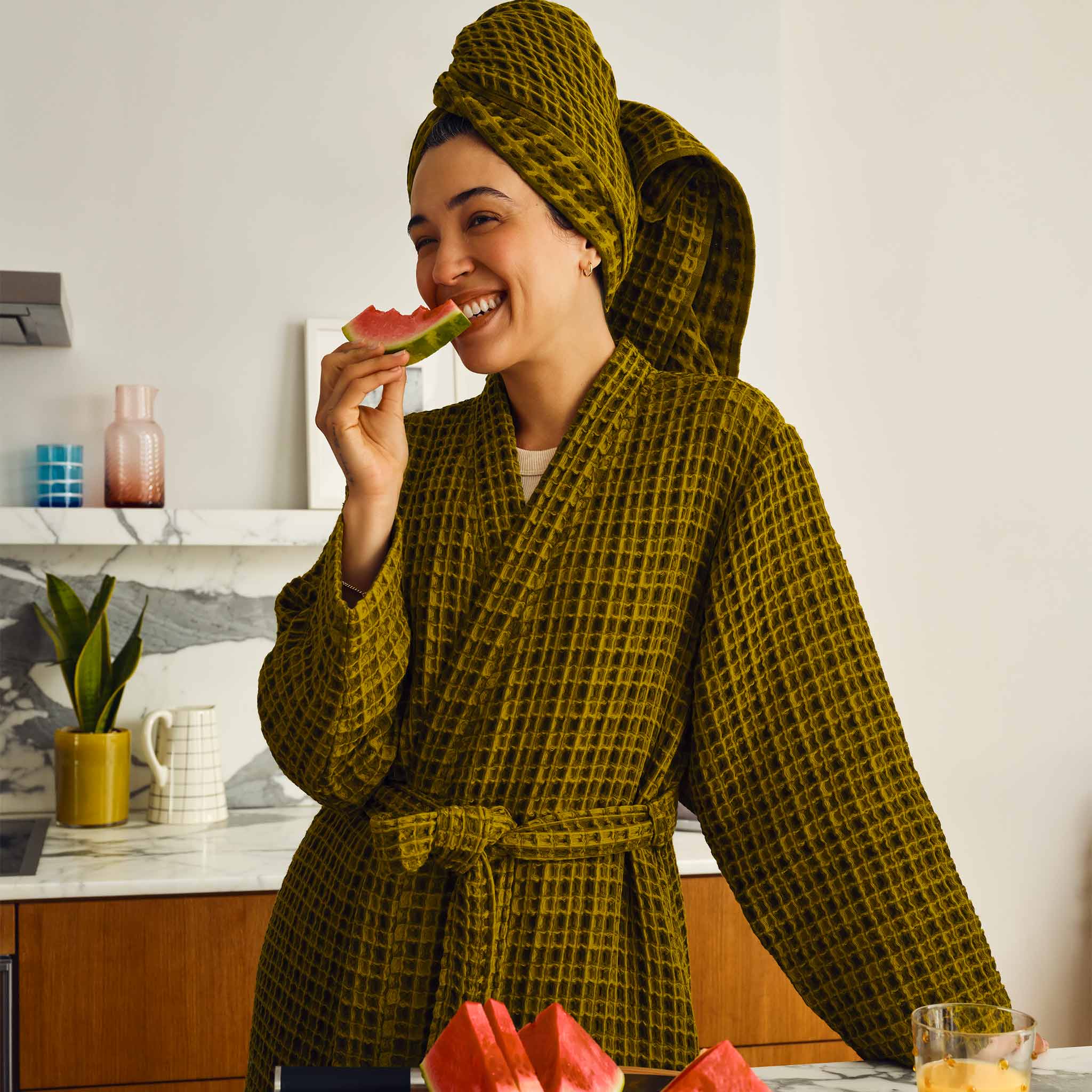 Dreamweave Waffle Robe A8