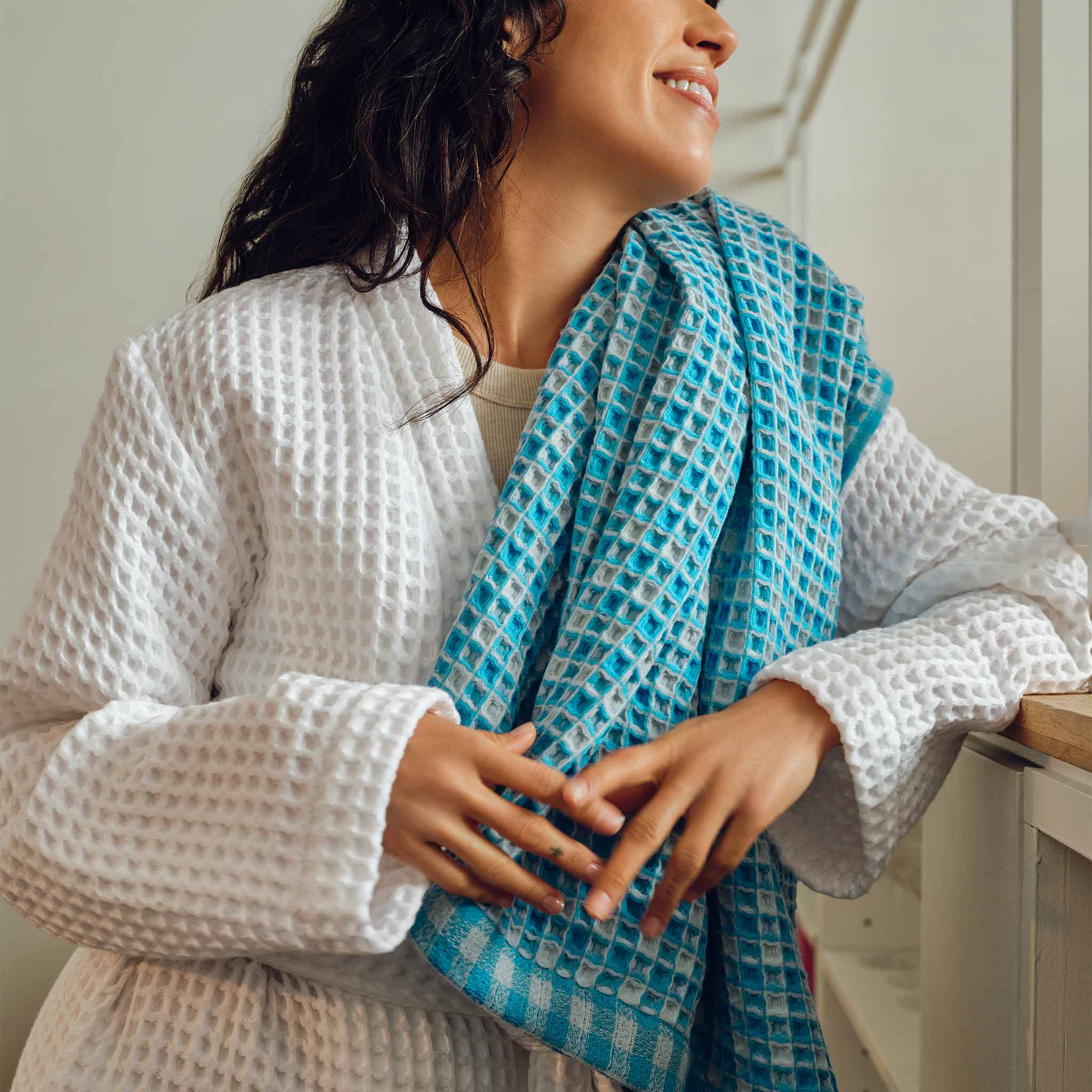Dreamweave Waffle Bath Towels Set of 2 P1